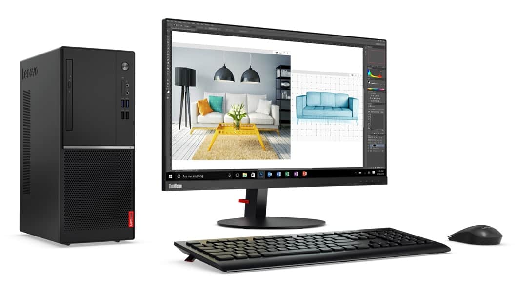 lenovo desktop v520 twr core i5 7400 4gb ram 1tb hdd
