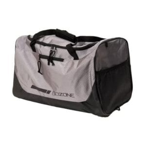 gozone lite gym bag – grey/black, with mesh side slip pockets