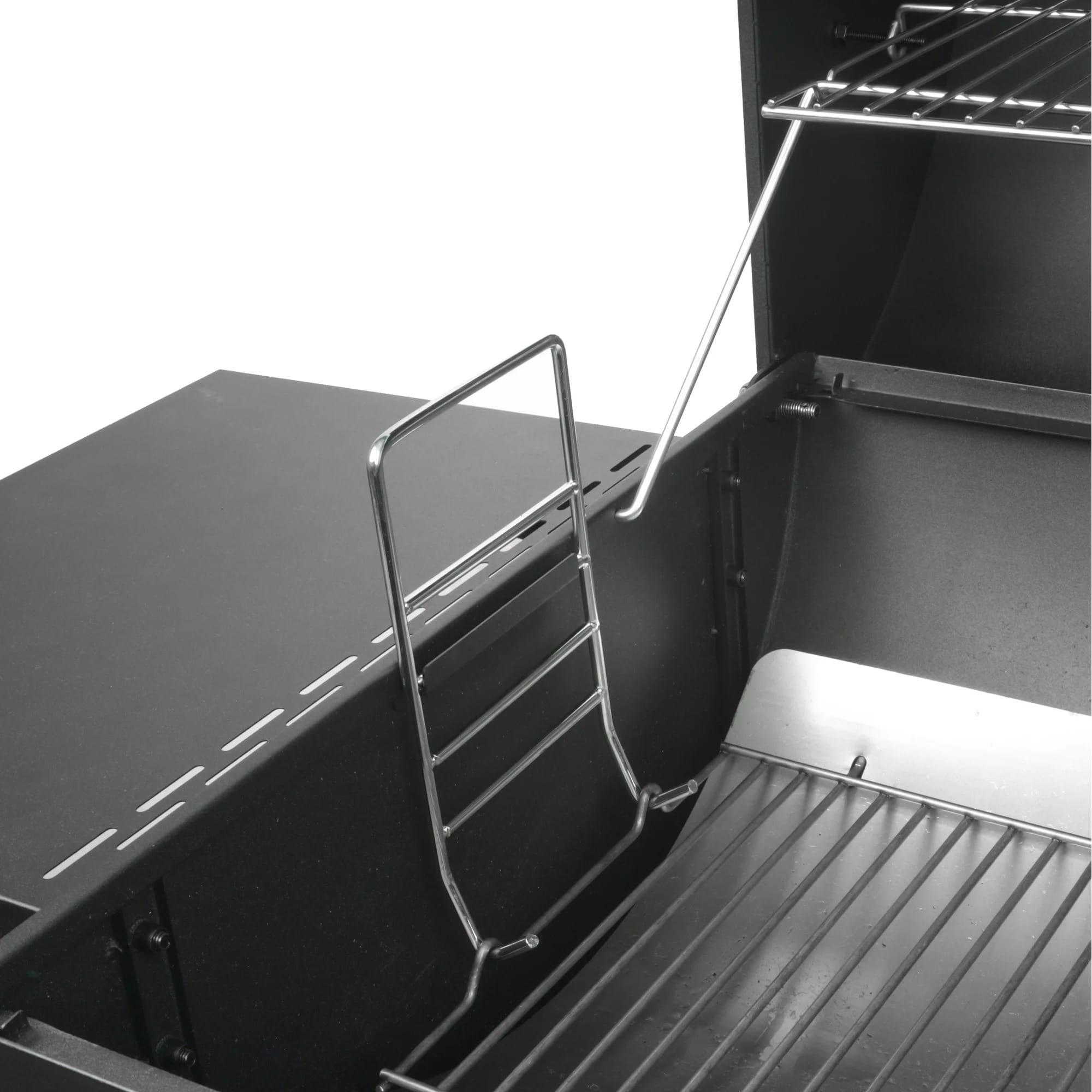 expert grill 28" offset steel charcoal smoker grill with side firebox, black