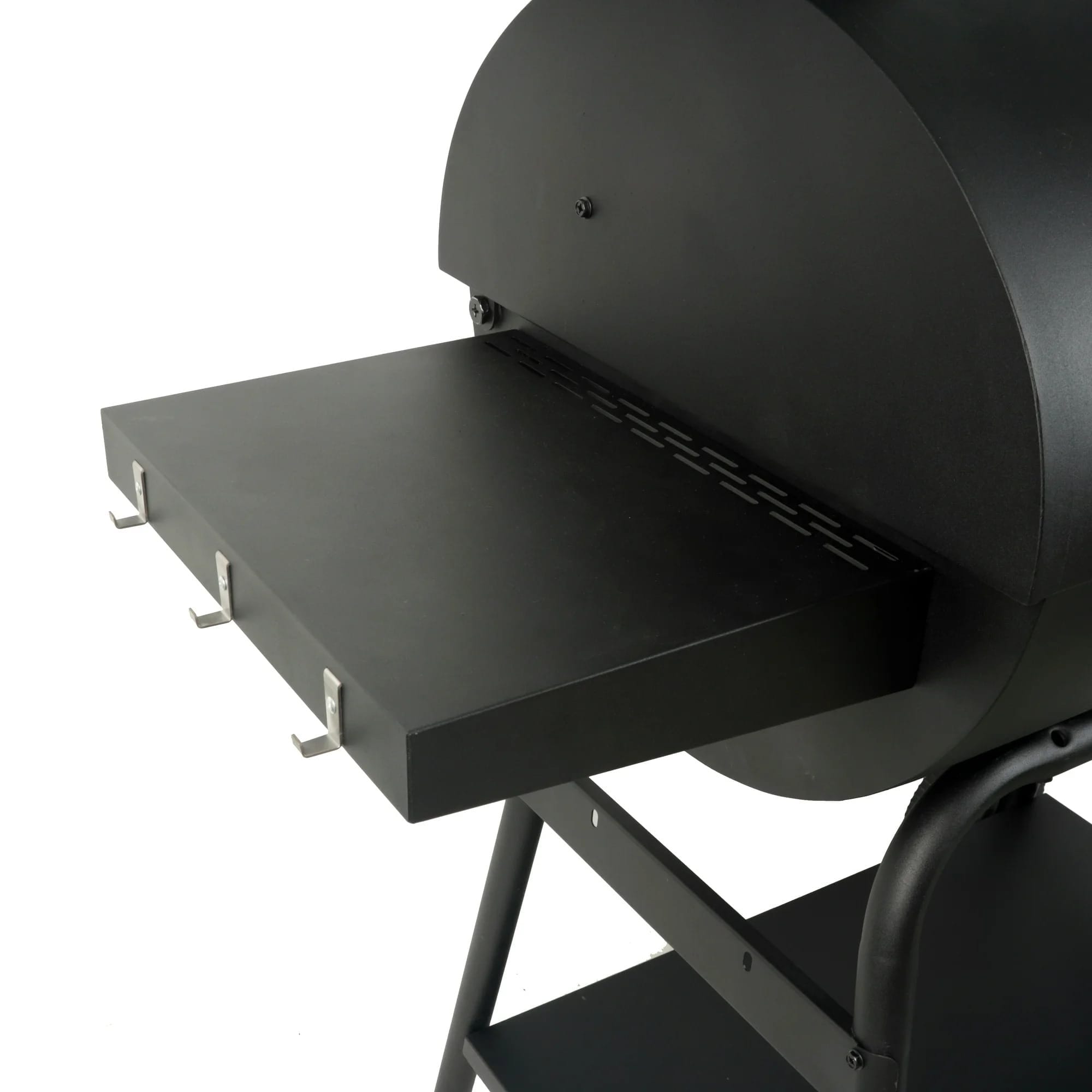 expert grill 28" offset steel charcoal smoker grill with side firebox, black
