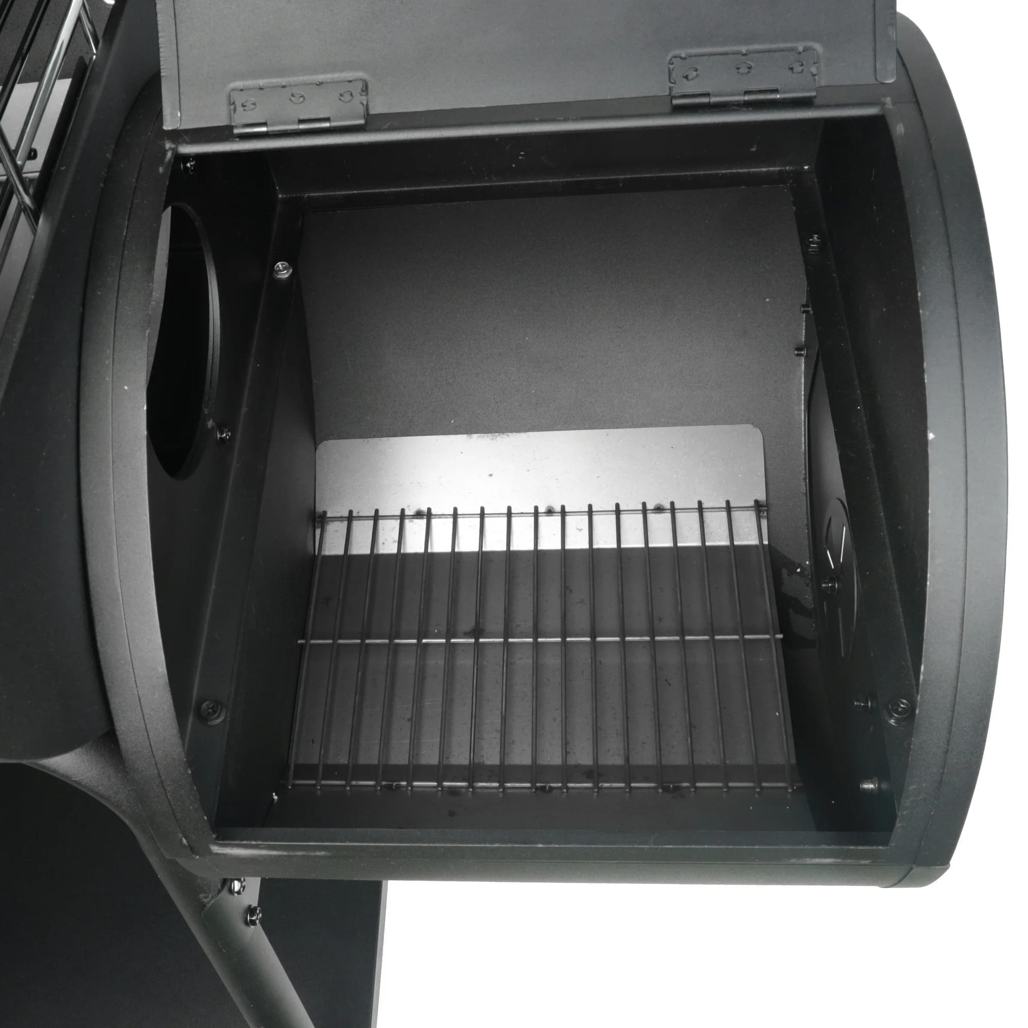 expert grill 28" offset steel charcoal smoker grill with side firebox, black