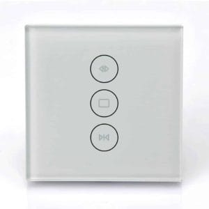 EU wifi smart touch curtain switch voice control by Alexa and Google phone control For Electric curtain motor