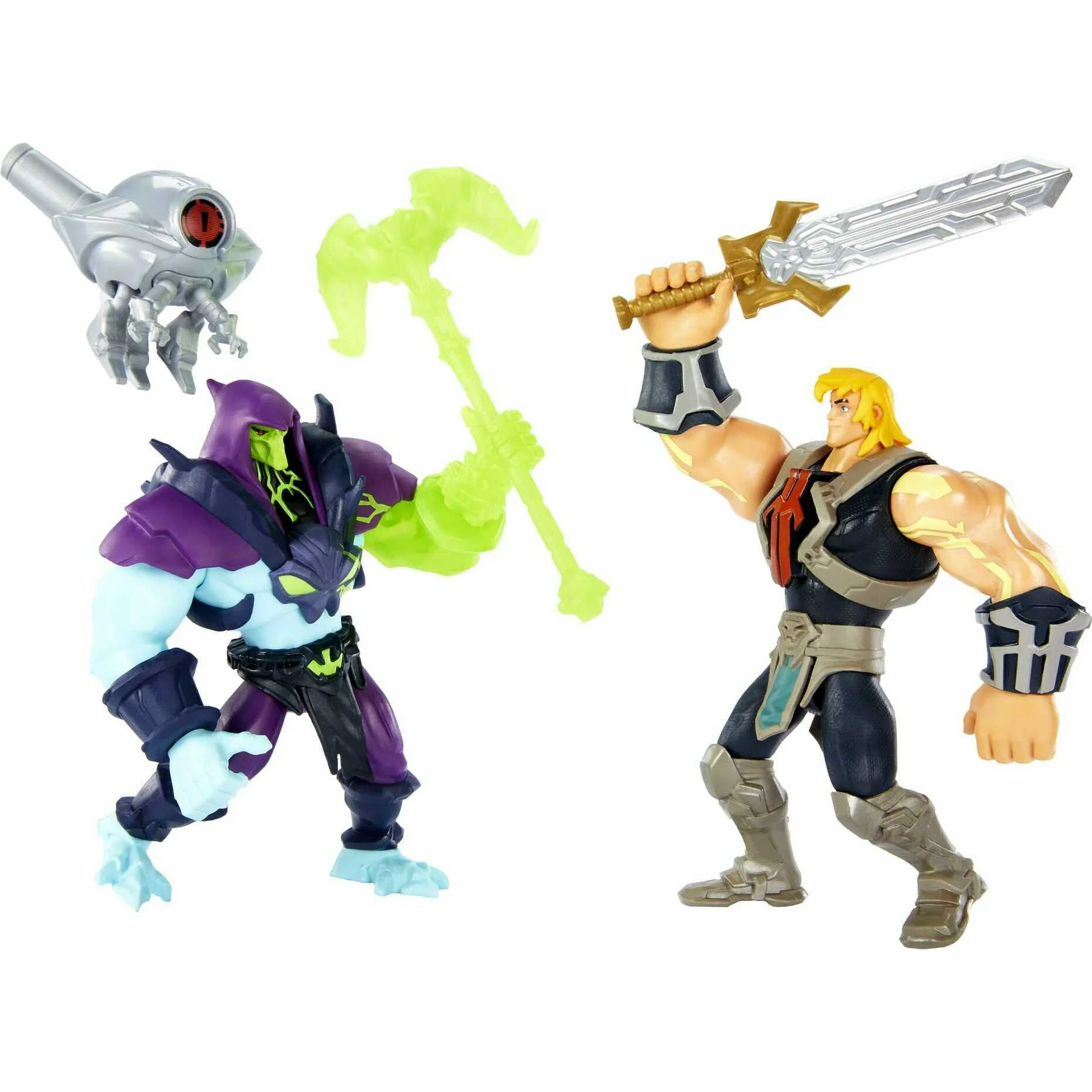 he man and the masters of the universe battle for eternia 2 pack of motu action figure toys