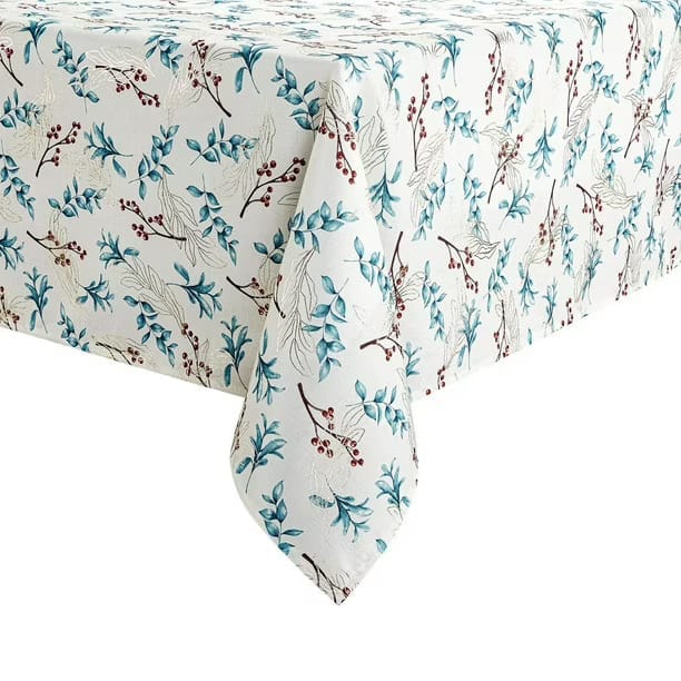 holiday time fabric tablecloth