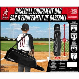 fs baseball player equipment bag black