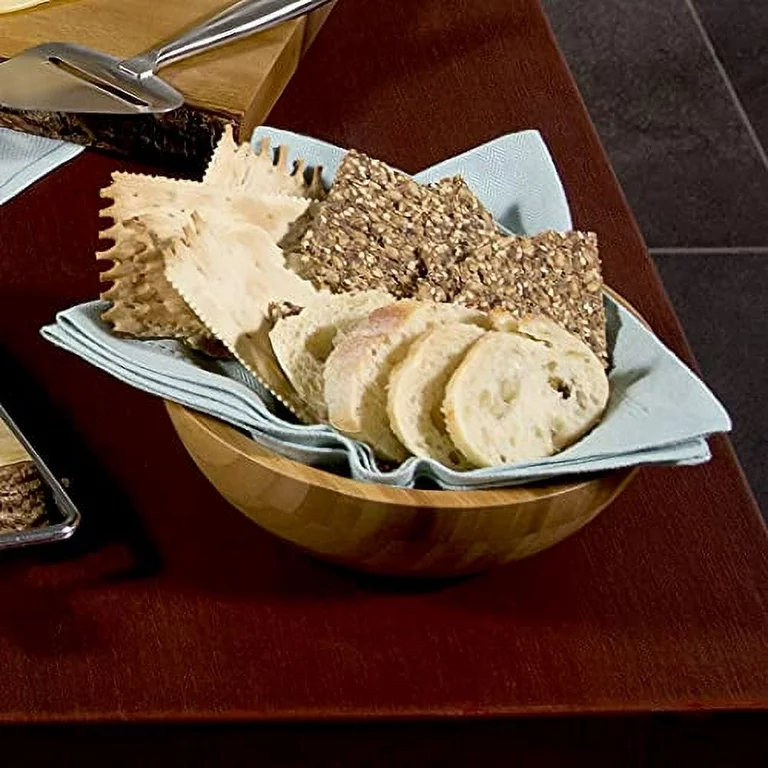 bamboo wood salad bowl