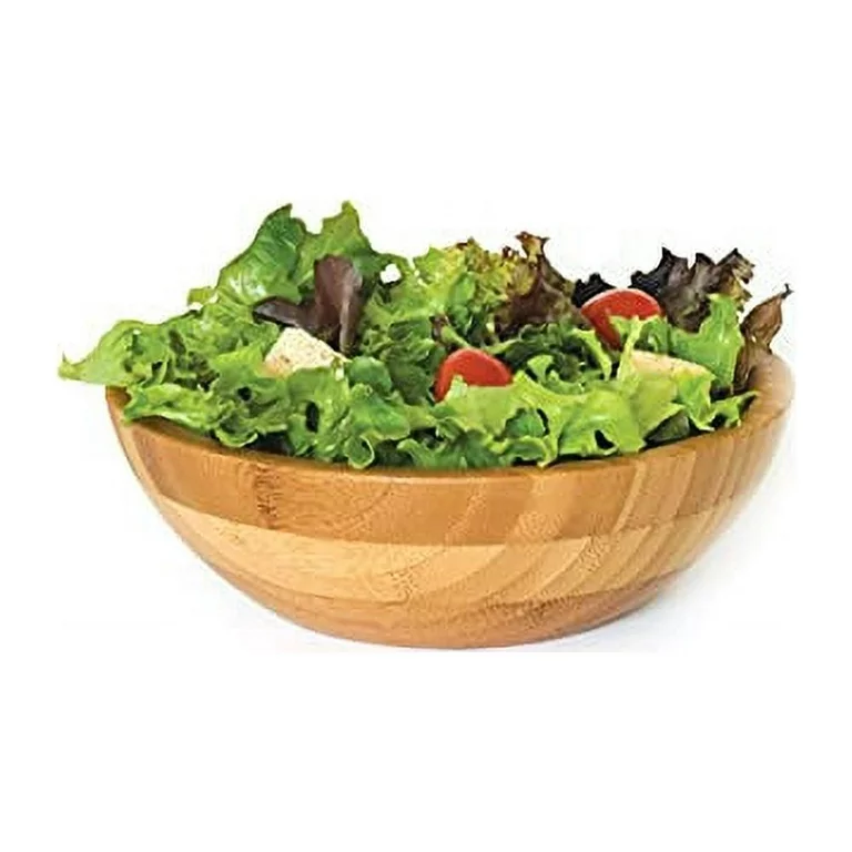 bamboo wood salad bowl