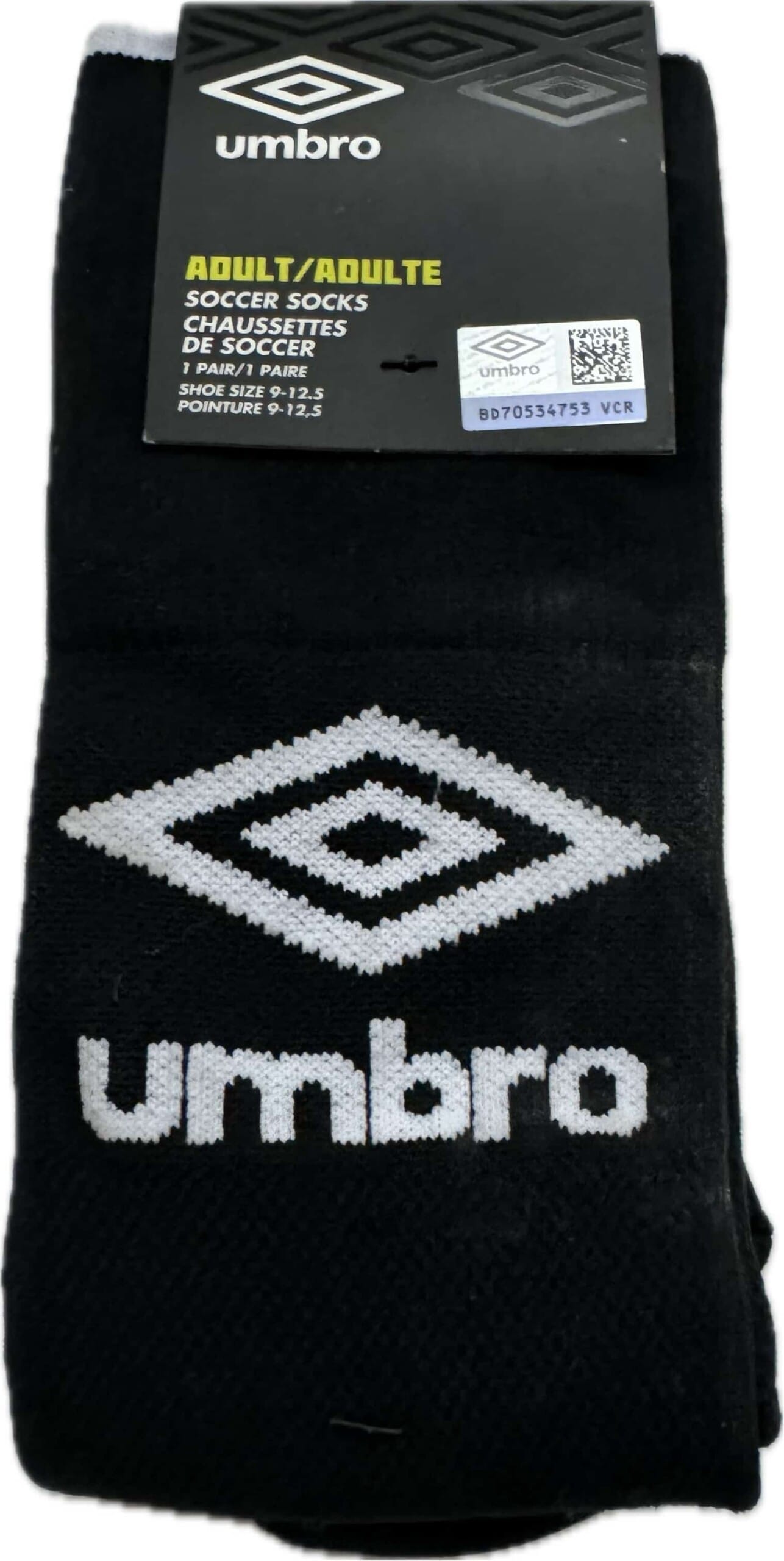 umbro 1 pair soccer sock, 1 pair sock adult black
