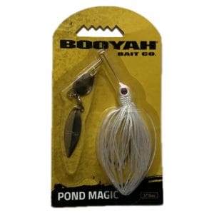 booyah tandem spinner bait, 3/16oz. snow white