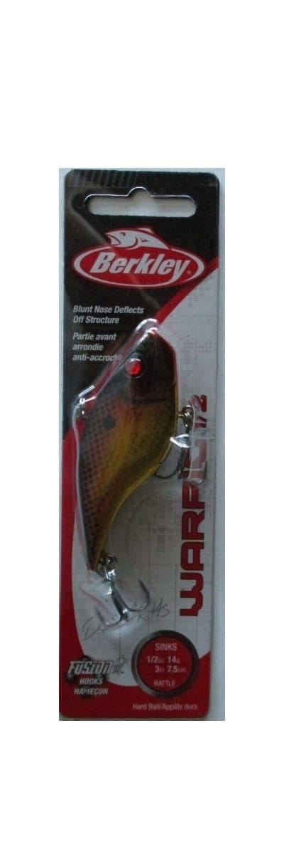berkley warpig lipless crankbait 1/2 oz. 3" black gold
