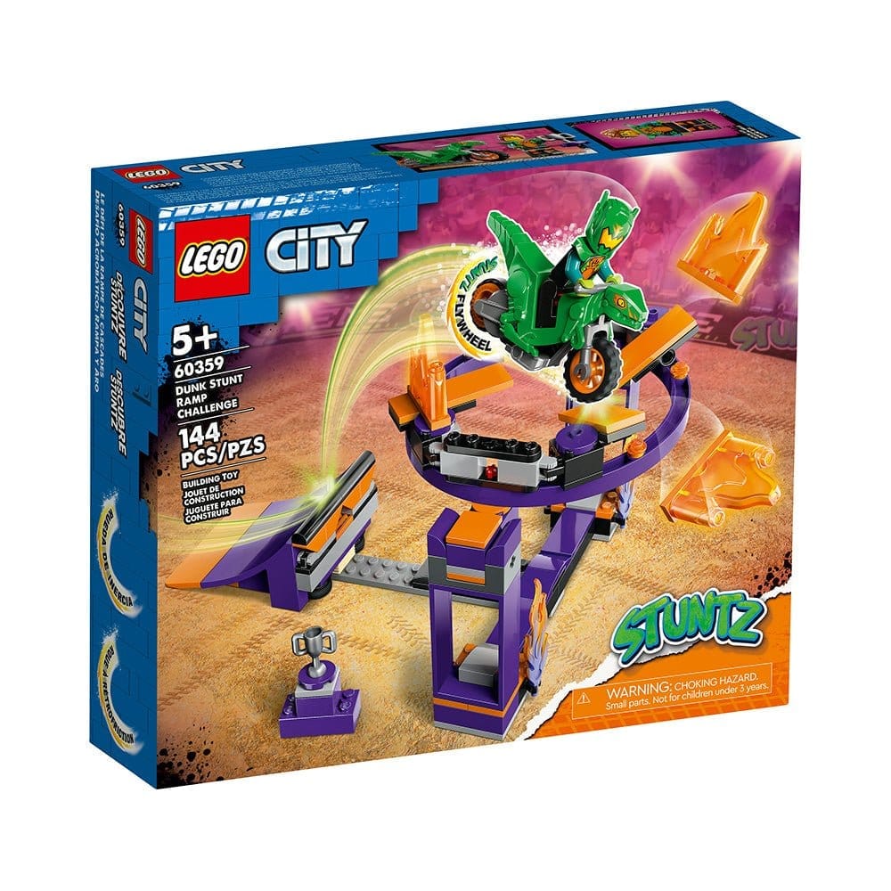 lego city dunk stunt ramp challenge 60359 building set