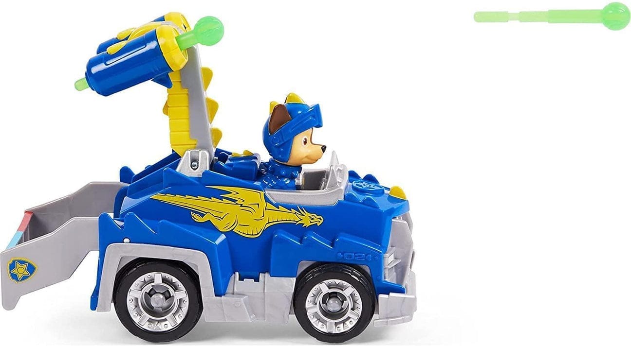 paw patrol rescue knights chase transforming car