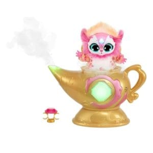 magic genie lamp with interactive 8" pink plush toy