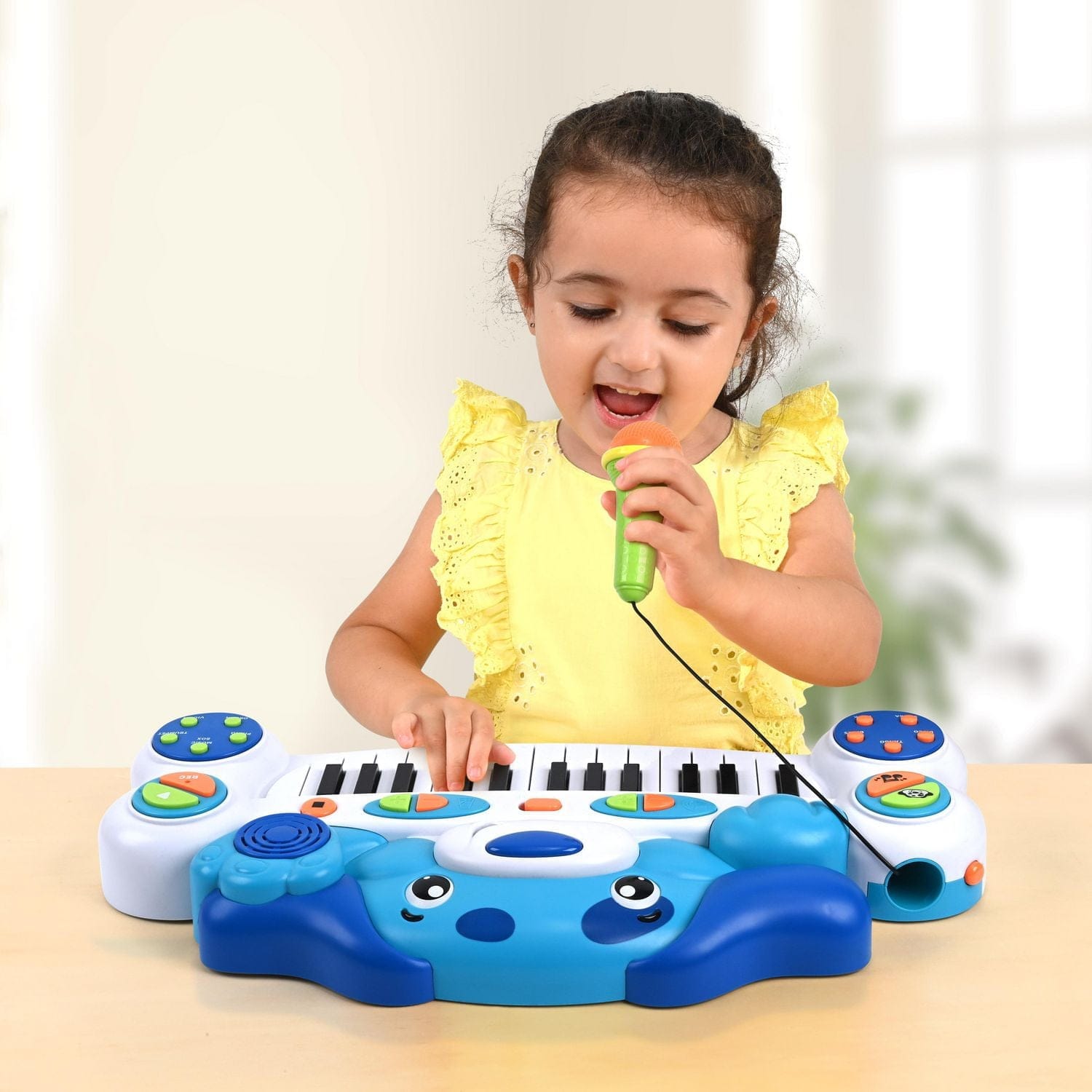 kid connection puppy piano, record, play mode