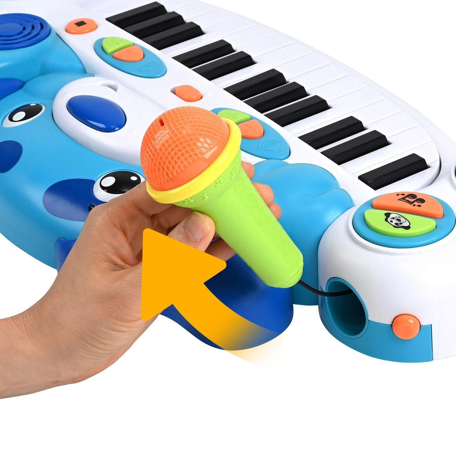 kid connection puppy piano, record, play mode