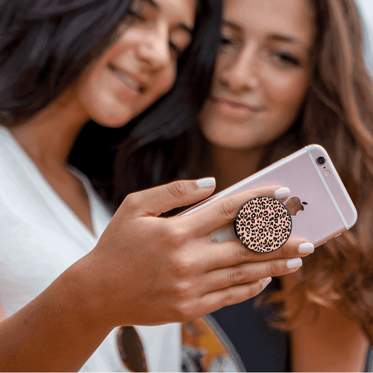 spinpop phone grip psychedelic flower pink