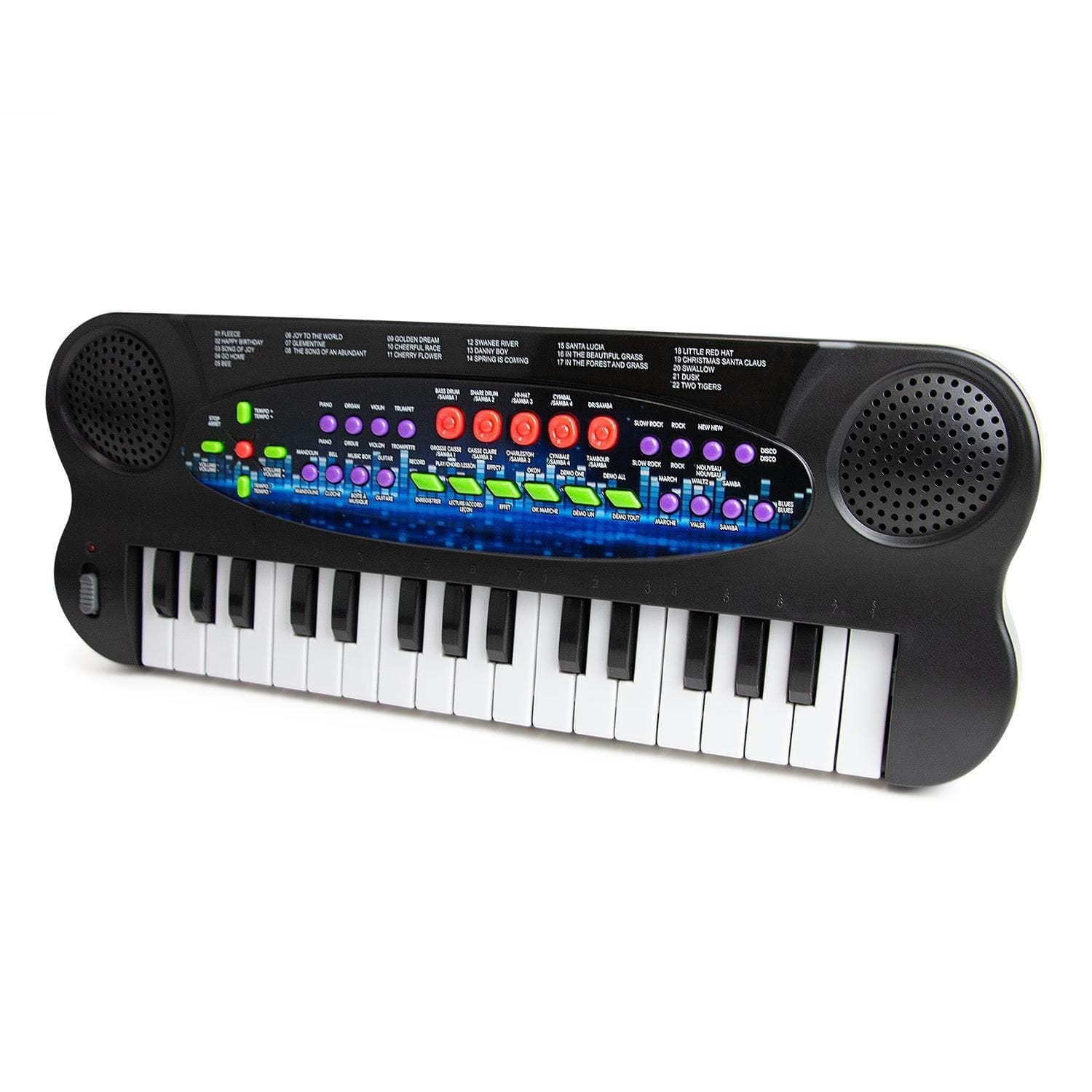 kid connection musical keyboard black, 32 keys touches