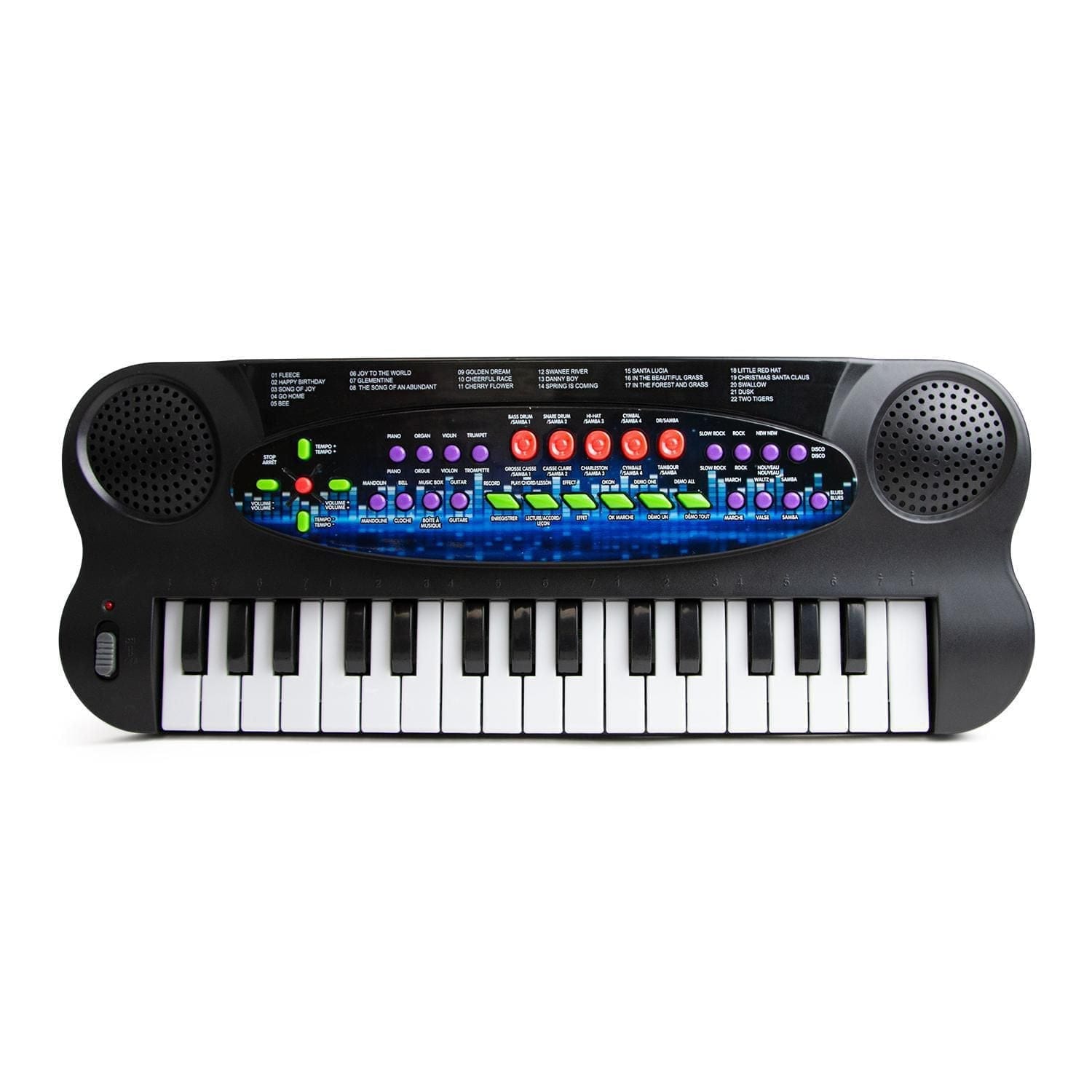 kid connection musical keyboard black, 32 keys touches