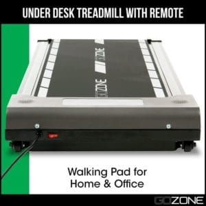 gozone under desk exercise treadmill with remote, walking pad for home and office, adjustable speeds