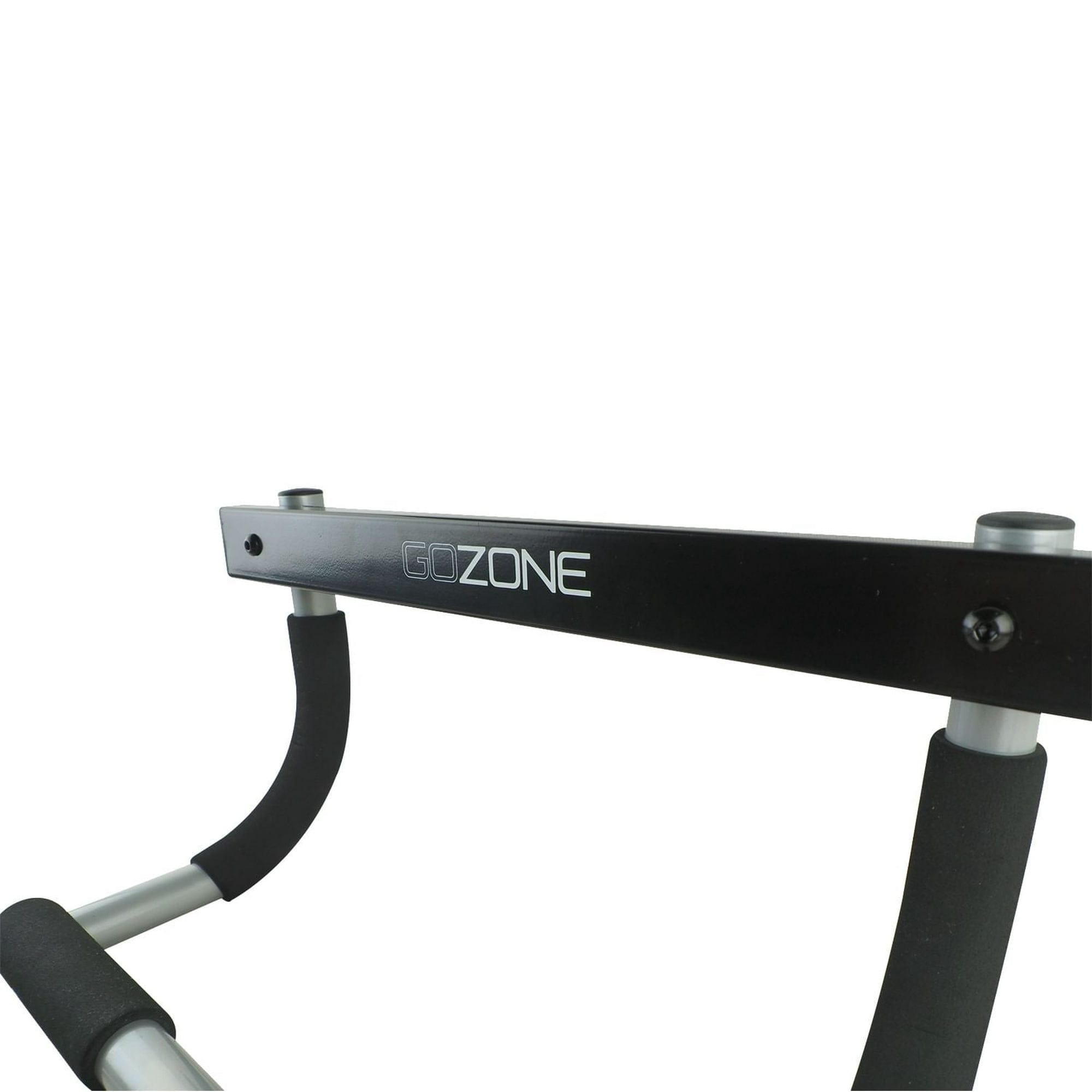 gozone door gym – black/silver, foam grip handles