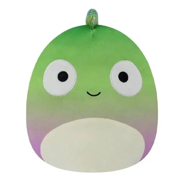 squishmallow denton chameleon lizard soft ombre pink green plush