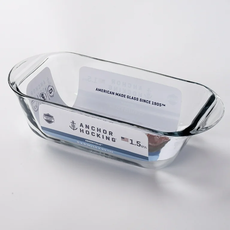 anchor hocking glass loaf pan, 1.5 quart
