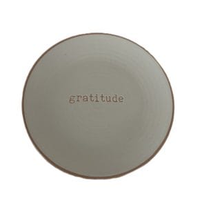 Dinner Plate Gratitude Stoneware Dinner Plate