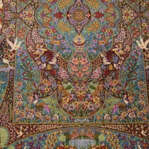 Carpet Genuine 100% Silk Handmade, Qum Sherif, Iran (size 100cmx150cm) - CPT04