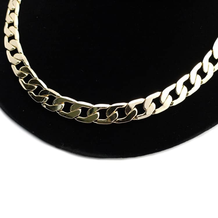 europe and america fashion alloy chain hip hop simple long necklace (gold)