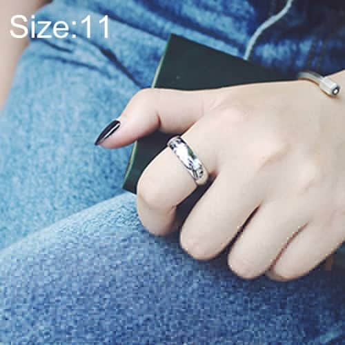 titanium steel ring (silver) us size 11