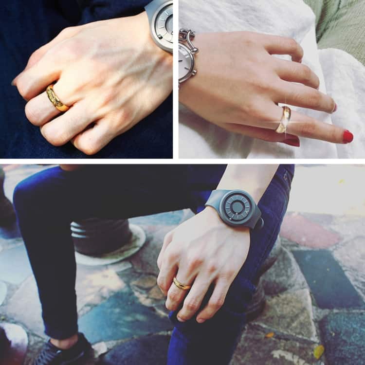 titanium steel ring (gold) us size 13