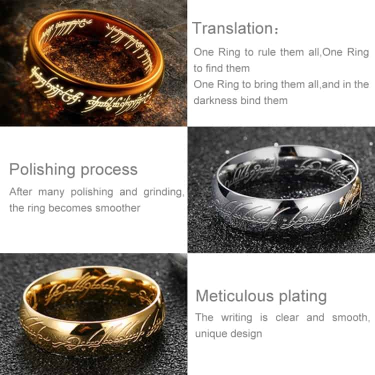 titanium steel ring (silver) us size 13