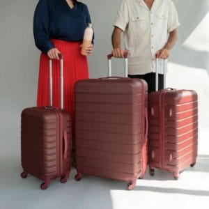 jetstream 28 inch 1pc. hardside spinner luggage, burgundry