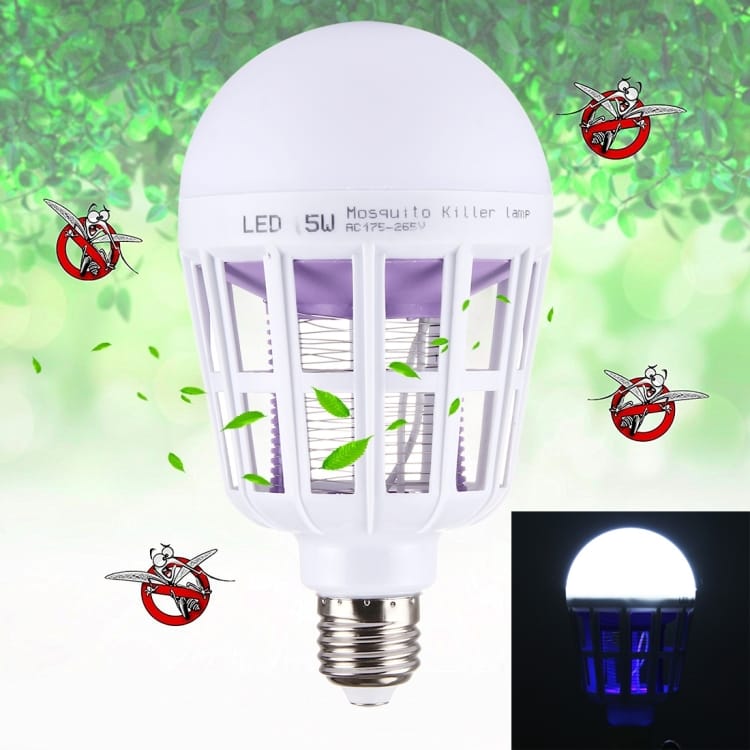 2 in 1 15w white light + light mosquito killer lamp
