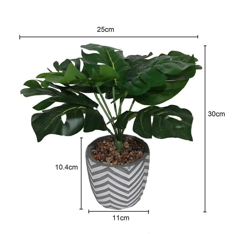 lerman decor's green potted plant