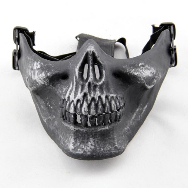 Protective Outdoor War Game Military Tactical Face Shield Mask Silver