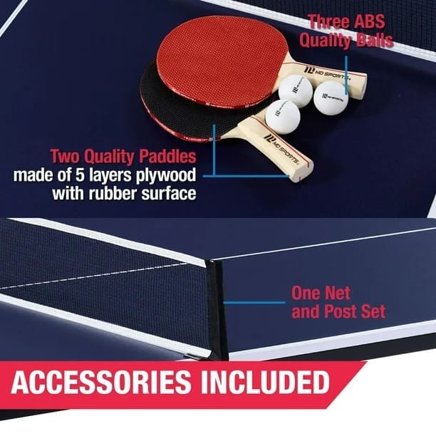 md sports indoor table tennis table, ping pong table, 15mm, navy blue