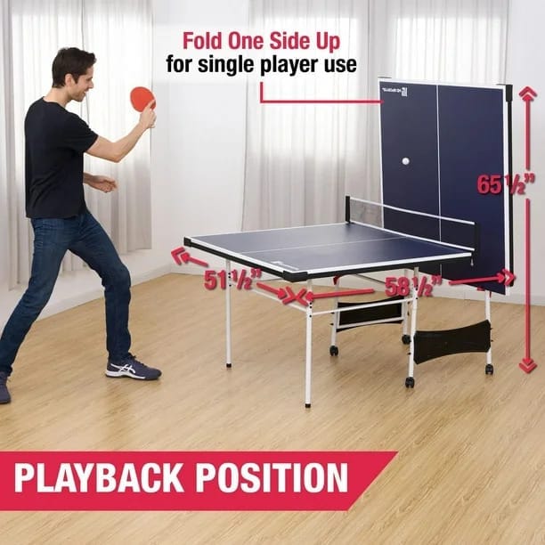 md sports indoor table tennis table, ping pong table, 15mm, navy blue