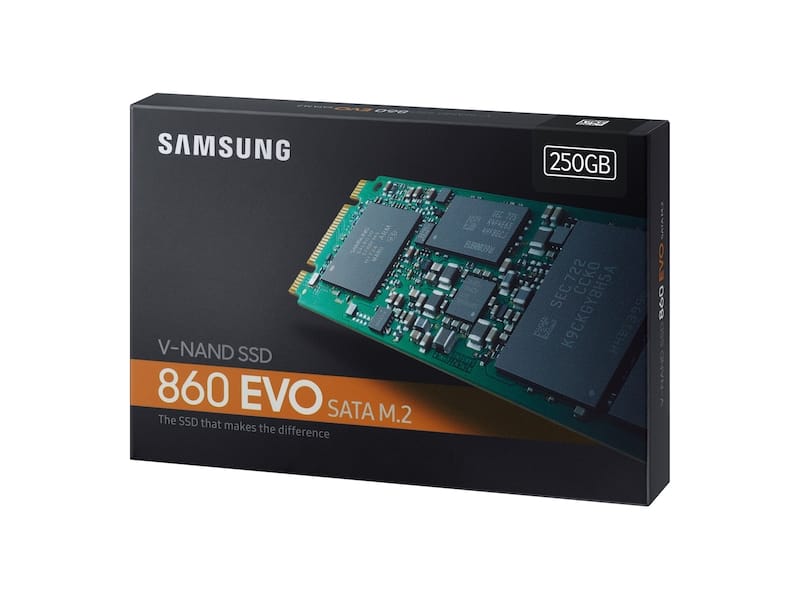 samsung 860 evo sata m.2 ssd 250gb