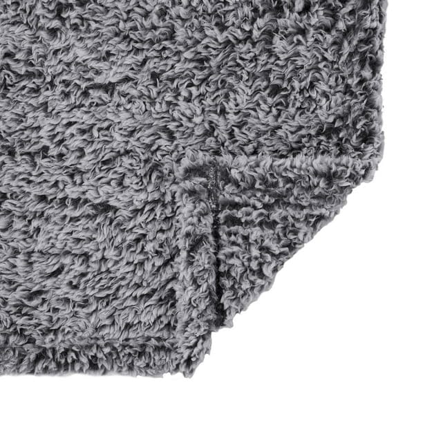 mainstays sherpa throw blanket 50" x 60", gray