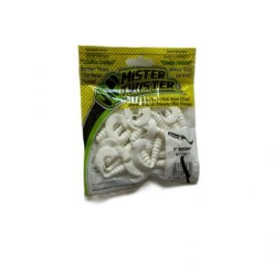 mister twister 3" meeny soft plastic grub white