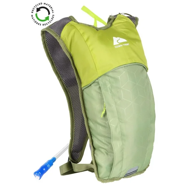ozark trail 4l hydration pack with reflective accent green 4 liter hydration pack