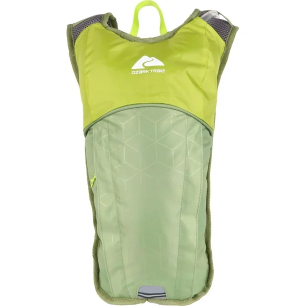 ozark trail 4l hydration pack with reflective accent green 4 liter hydration pack
