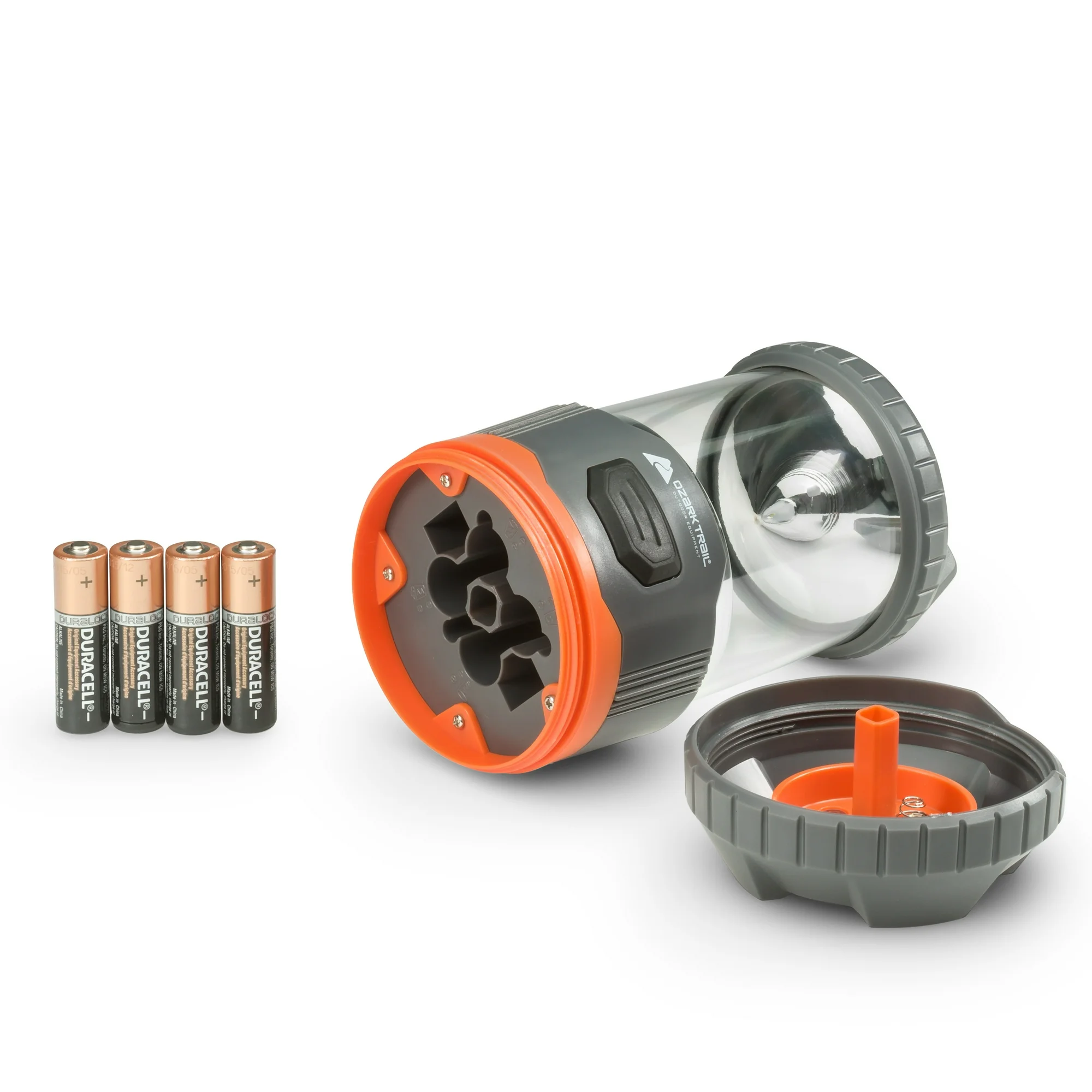 ozark trail 200 lumen led battery powered lantern, 4 aa batteries, ipx4 weather & drop resistant