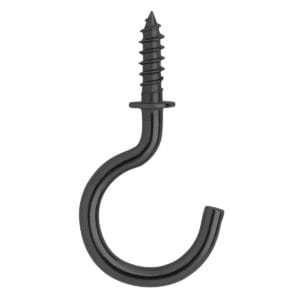 simple living solutions 20ct screw in hooks (black)