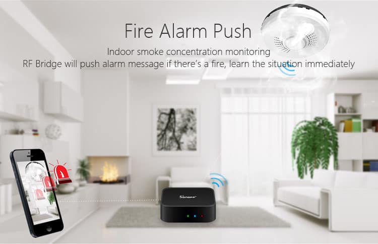 sonoff dw1 433mhz door window sensor magnetic wireless detector wifi alarm security system support rf bridge smart switch alexa