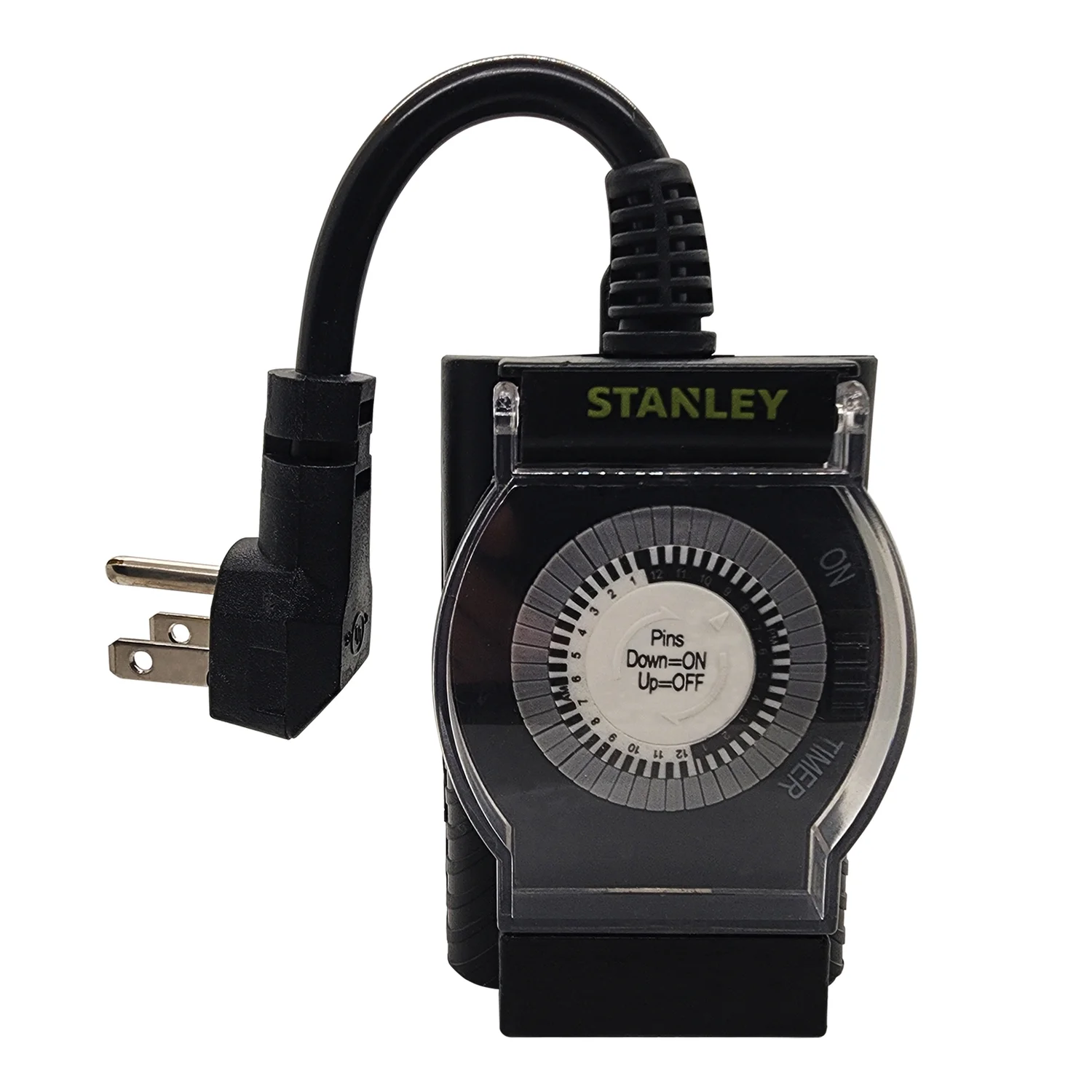 stanley timeit outdoor twin, 2 outlet 24 hour mechanical outdoor timer