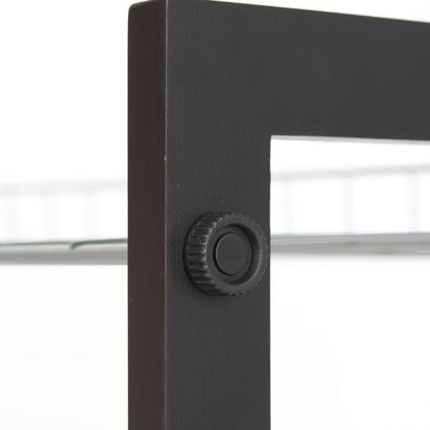 mainstays 4 tier shoe rack with wood frame and wire shelf