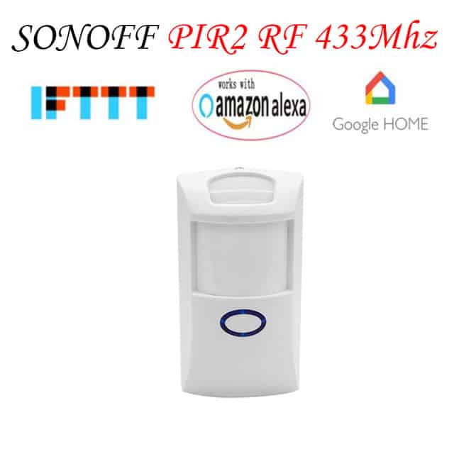 smart home alarm security sonoff pir2 433mhz rf pir motion sensor alarm system for alexa google home