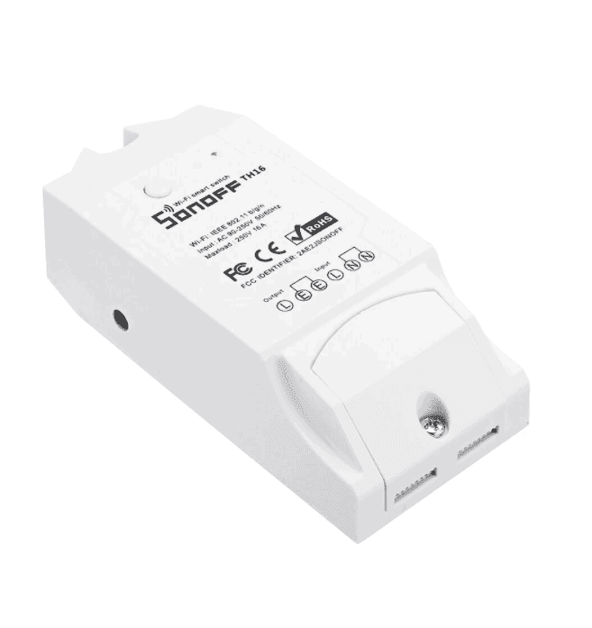 sonoff th16 diy 16a smart home wifi temperature humidity thermostat app remote control switch